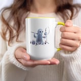 Halloween Mug, Ghost Mug, Spooky Season, Cute Ghost, Makeup Ghost, Halloween Gifts, Spooky Mug, Gift for Her, Fall Mug thumbnail 8