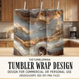 20 oz Skinny Tumbler Wrap, Gold Agate, Sublimation Design, Straight and Tapered, png, Marble Texture, Glitter Tumbler, Digital Download thumbnail 1