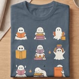 Cozy Reading Ghosts Tee thumbnail 3