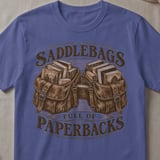 Saddlebags Full of Paperbacks Tee thumbnail 1