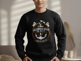 Halloween Sailor On Duty Anchor Set Spirits Up Graphic Nautical Ghost Crewneck Sweatshirts thumbnail 11