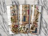 Keep the Faith Tumbler Wrap PNG | Christian Scrapbook Vintage Sublimation Design | Faith Over Fear Digital Seamless 20oz Skinny Tumbler thumbnail 2
