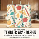 Whimsical School Supplies Digital Pattern Size Bundle Png thumbnail 1