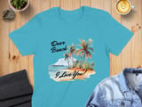 Dear Beach I Love You Watercolor Beach T-Shirt, Tropical Vacation Tee, Summer Trip Shirt, Beach Lover Gift for Her, Coastal Granddaughter thumbnail 3