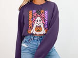 Pink Bow Halloween Ghost Tee or Sweatshirt thumbnail 15