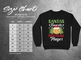 Pickleball Gildan Crewneck Sweatshirt, Santas Favorite Pickleball Player, Court Warm Up thumbnail 11