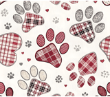 Digital Pattern, Digital Bundle, Dog Paw Print, Plaid, Heart, Seamless Pattern, Dog Lover, Fabric Design, Digital Download, Commercial Use thumbnail 8