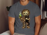 Tired Zombie and Black Cat Tee or Sweatshirt thumbnail 6