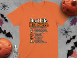 Boat Life Halloween Definition Nautical Boater Lake Ocean Anchor Pumpkin Graphic Crewneck Sweatshirts thumbnail 2
