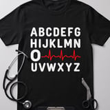 PQRST Heartbeat Alphabet Tee thumbnail 5