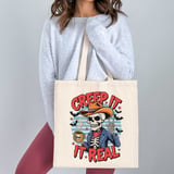Creep It Real Skeleton Tote Bag thumbnail 4