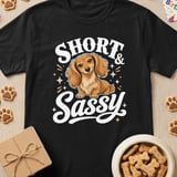 Short & Sassy Dachshund Tee thumbnail 1