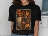 German Shepherd Halloween Ghost Tee thumbnail 1