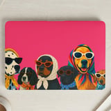Retro Fashion Dogs MacBook Case thumbnail 1
