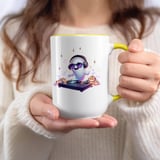 Halloween Mug, Ghost DJ, Spooky Season Gift, Music Lover, Party Boo, Fun Design, Holiday Decor, Coffee Mug, Tea Mug, Cute Ghost, Gift Idea thumbnail 4