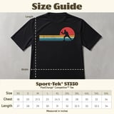 Pickleball Sport-Tek Performance Tee, Retro Sunset Player Silhouette Graphic, Vintage Athletic Court Apparel thumbnail 11