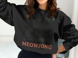 Vintage Meowjong Cat Art Print, Funny Mahjong Cats Wall Decor, Quirky Board Game Poster, Cute Retro Game Night Gift for Cat Lovers thumbnail 12