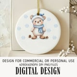 Winter Bear First Christmas Digital thumbnail 1
