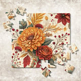 Floral Tumbler Design, Digital Download, Watercolor Flowers, Fall Tumbler Wrap, Junk Journal Paper, Printable Tumbler Png, Scrapbooking thumbnail 12