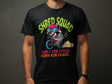 Shred Squad Raccoon | BMX T-Shirt thumbnail 1