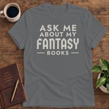 Ask Me About My Fantasy Books Softstyle Tee thumbnail 3