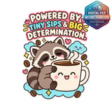 Tiny Sips Big Determination Mug Wrap thumbnail 2