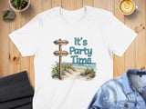 Beach Party T-Shirt, Coastal Summer Vacation Tee, Ocean Waves Design thumbnail 5