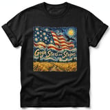 Gogh Stars and Stripes ~ Comfort Colors Premium Tee thumbnail 1