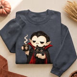 Vampire Coffee and Black Cat Tee thumbnail 9