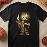 Coffee Zombie and Black Cat Tee thumbnail 5