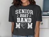 Senior 2027 Band Mom Heart Graphic T-Shirt thumbnail 13