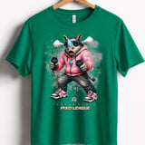 VR Rhino Gamer Shirt for Toddler, Funny Virtual Reality Gaming Tee, Kids Birthday Gift, Pixo League by Farron House thumbnail 13