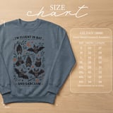 Fluent in Bat and Sarcasm Shirt, Cute Bat Lover T-Shirt, Funny Goth Aesthetic Sweatshirt, Witchy Halloween Gift for Her thumbnail 14