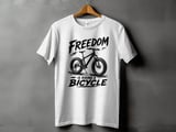 Freedom Is Riding a Bicycle | Fat Tire Bike T-Shirt thumbnail 14