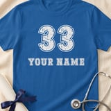 Custom Jersey Name and Number Shirt thumbnail 3