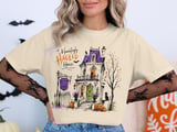 Hauntingly Hauled House Sketch T-Shirt thumbnail 1