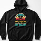 Pickleball Gildan Fleece Hoodie, If You're Looking For A Soft Serve Go Get Ice Cream, Pickleball Court Pullover thumbnail 1