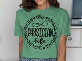Physician Life Stethoscope Graphic Tee thumbnail 8