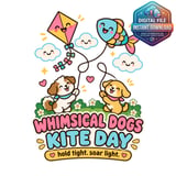 Whimsical Dogs Kite Day Digital Mug Wrap thumbnail 2