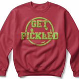 Pickleball Gildan Crewneck Sweatshirt, Get Pickled, Court Warm Up thumbnail 5