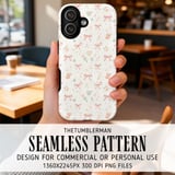 Digital Pattern, Seamless Pink Bows, Tea Cup Pattern, Macaron Pattern, Floral, Digital Bundle, Commercial Use, Tea Party Pattern, Print thumbnail 6