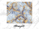 20 oz Skinny Tumbler Wrap, Golden Floral, Marble Texture, Sublimation Design, Straight and Tapered Wrap png, Digital Download thumbnail 3