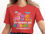 Pediatric Nurse Dinosaur T-Shirt: Cute Dino-Mite Patients, PEDS Nursing Appreciation thumbnail 6