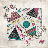90s Memphis Style Digital Pattern Size Bundle Png thumbnail 11