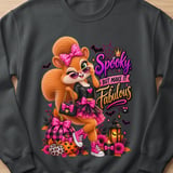 Spooky Fabulous Sally the Squirrel Sweatshirt thumbnail 1