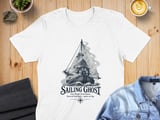 Sailing Ghost Crewneck Sweatshirts Vintage Maritime Sailor Boat Fair Wind Foul Omen Graphic Print thumbnail 4