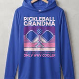Pickleball Sport-Tek Performance Hood, Pickleball Grandma Like A Regular Grandma Only Way Cooler, Lightweight Hoodie thumbnail 4