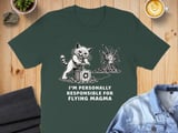 Responsible For Flying Magma Absurd Cat Tee thumbnail 4