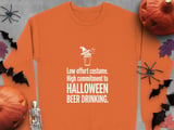 Low Effort Halloween Beer Drinking Tee thumbnail 9