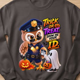 Trick Or Treat Officer Hoot the Owl Sweatshirt thumbnail 8